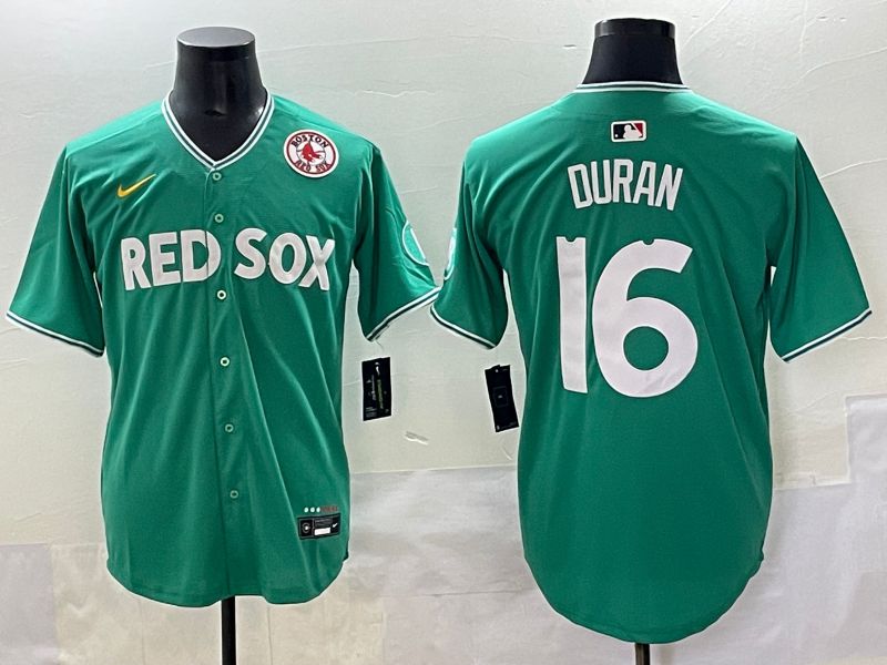 Men Boston Red Sox 16 Duran Green Joint Name Nike 2025 MLB Jersey style 49